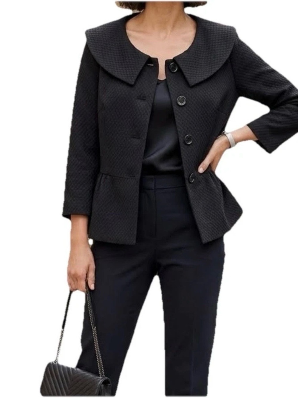 London Times‎ Stylish Lightweight Short Women’s Jacket 3/4 Sleeves Size 14